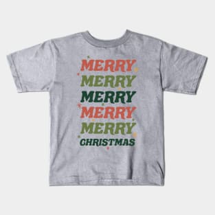 Merry Mery Merry Christmas Kids T-Shirt